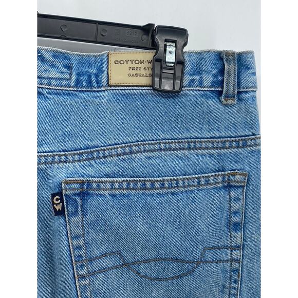 COTTON WEB.DE Men's Vintage Denim Regular-Fit Bermuda Shorts SZ 33 - Picture 6 of 12